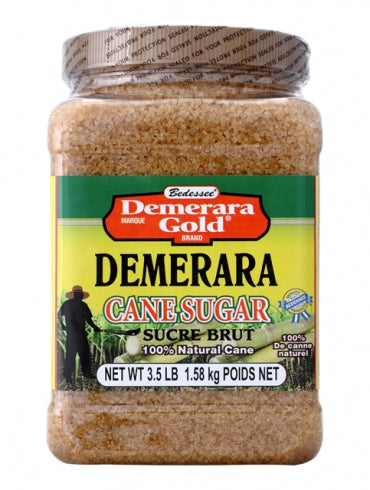 Demerara sugar is a type of cane sugar that has large crystal size and golden-toffee color. Originating from Guyana, the Demerara sugar gets its name from the region of origin. This sugar was originally extracted from the sugarcanes.